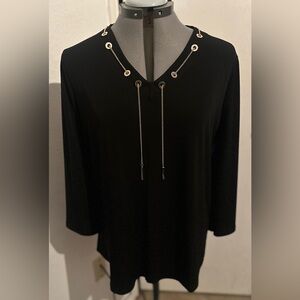 Chico’s Black Chain Tunic Size 2 (Size 12)